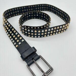 CAbi Studded Black Leather Belt